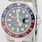 NEW STICKERED PAPERS Rolex GMT-Master II Ceramic PEPSI Oyster 126710 BLRO BOX