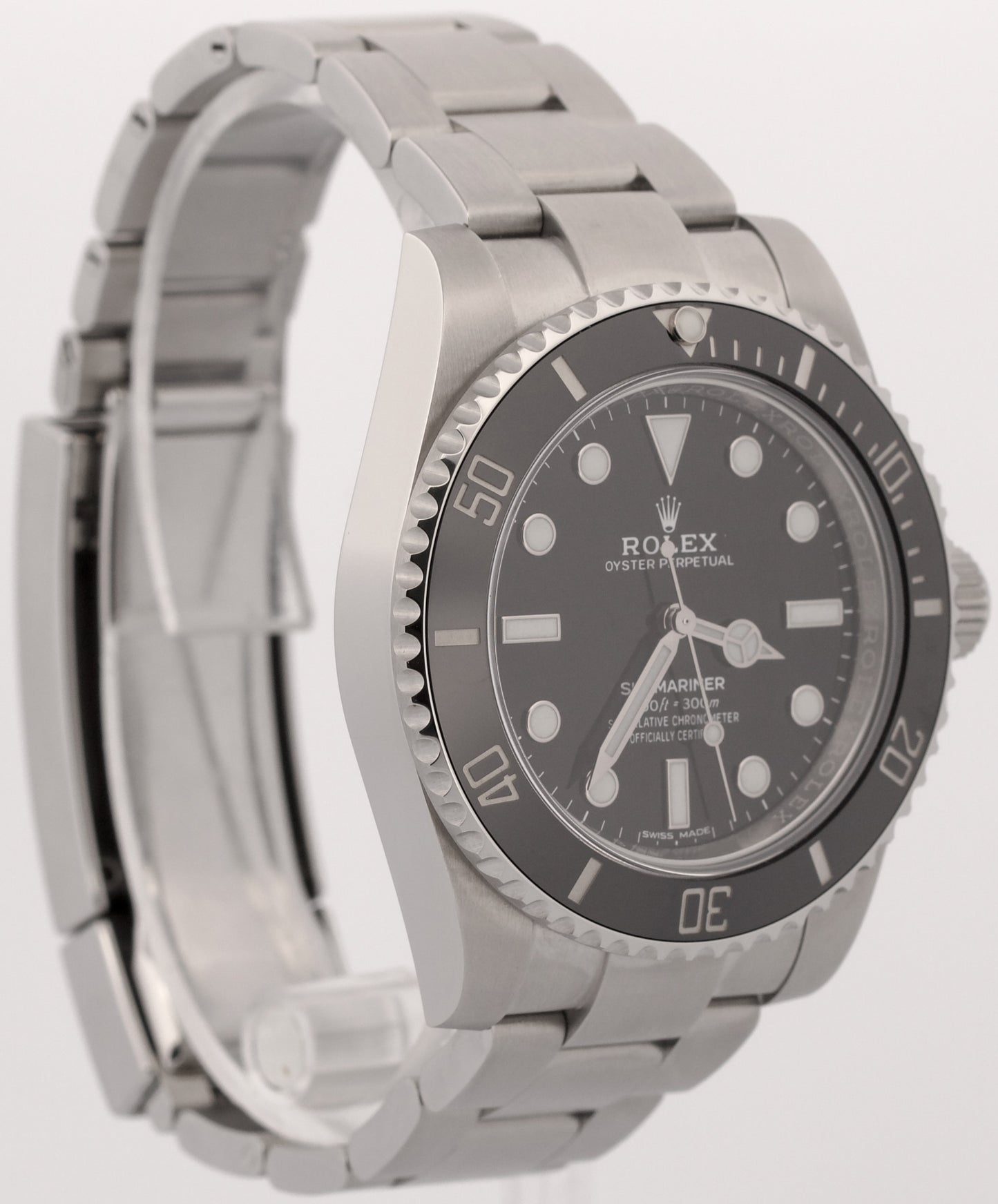 2019 PAPERS Rolex Submariner No-Date 40mm BLACK Ceramic Steel 114060 LN BOX