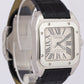 Cartier Santos 100 33mm IVORY Stainless Steel Roman Leather 2878 W20126X8 Watch