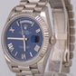 MINT 2023 Rolex Day-Date 40mm BLUE ROMAN President 18K White Gold 228239 BOX