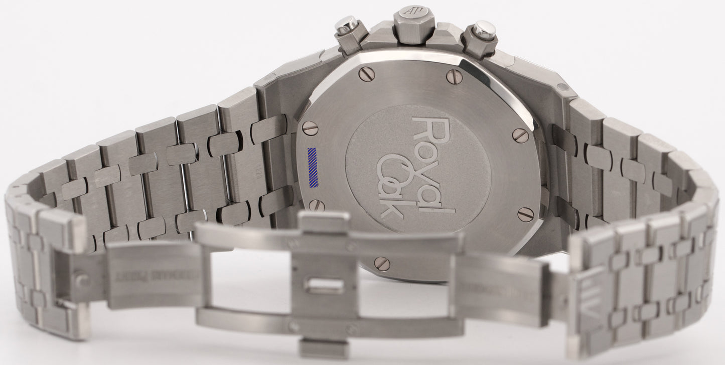 2018 PAPERS Audemars Piguet Royal Oak Chronograph PANDA Steel 41mm 26331ST BOX