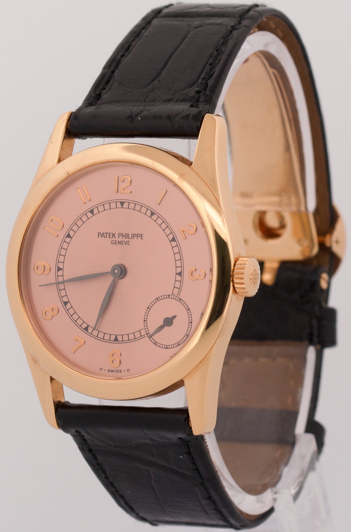 Patek Philippe Calatrava PINK 18K Rose Gold 33mm Automatic Watch 5000R BOX