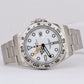 Rolex Explorer II PAPERS 42mm 216570 POLAR WHITE Orange Steel GMT Date Watch B+P