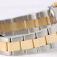 VINTAGE Rolex Oyster Perpetual DATE Two-Tone Gold Steel Black 34mm 15053 Watch