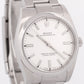 MINT Rolex Oyster Perpetual WHITE Stainless Steel Automatic Oyster 34mm 114200