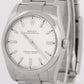 MINT Rolex Oyster Perpetual WHITE Stainless Steel Automatic Oyster 34mm 114200