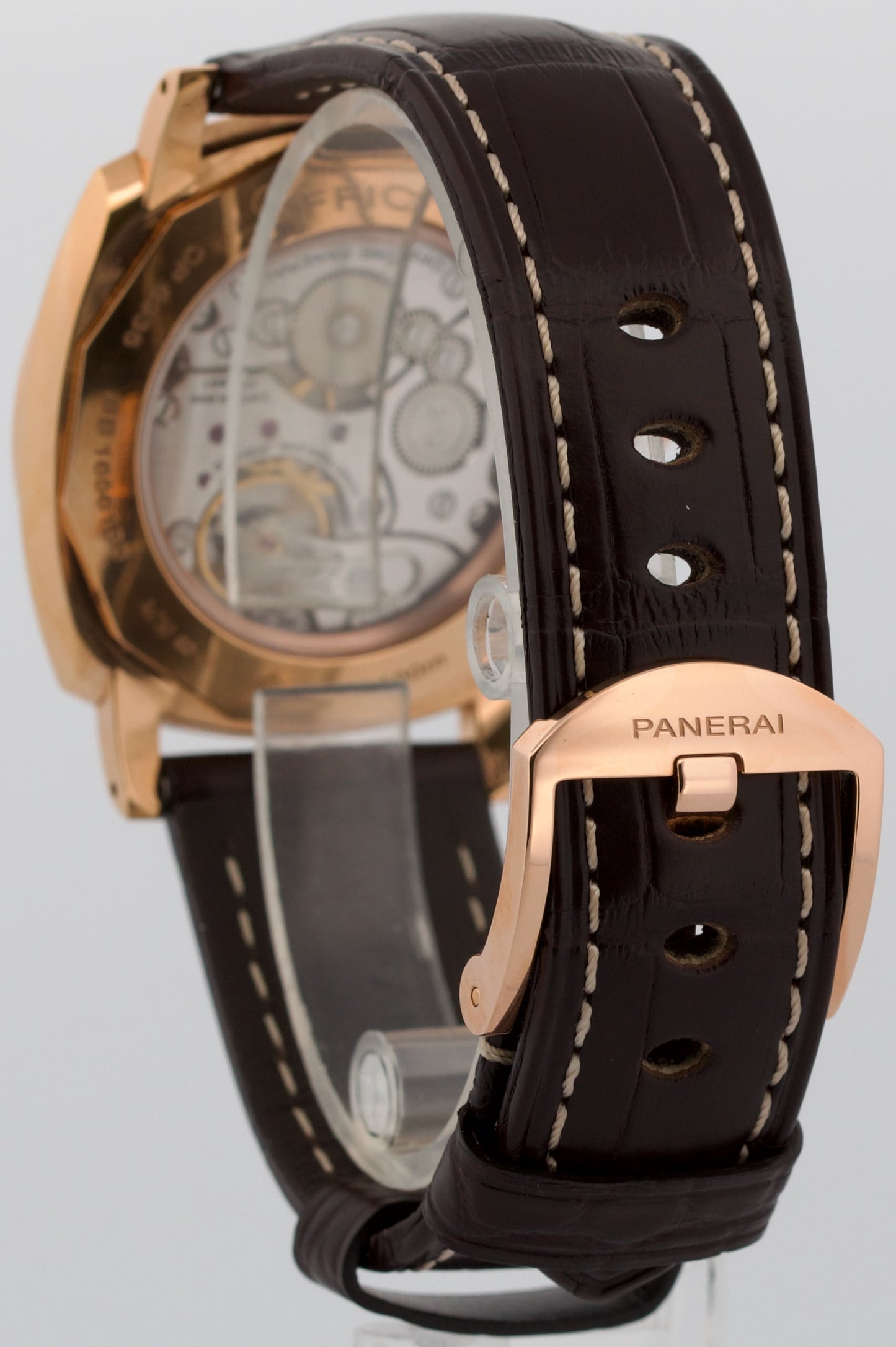 2015 PAPERS Panerai Radiomir 18K Rose Gold PAM00513 42mm Manual Watch PAM513 BOX