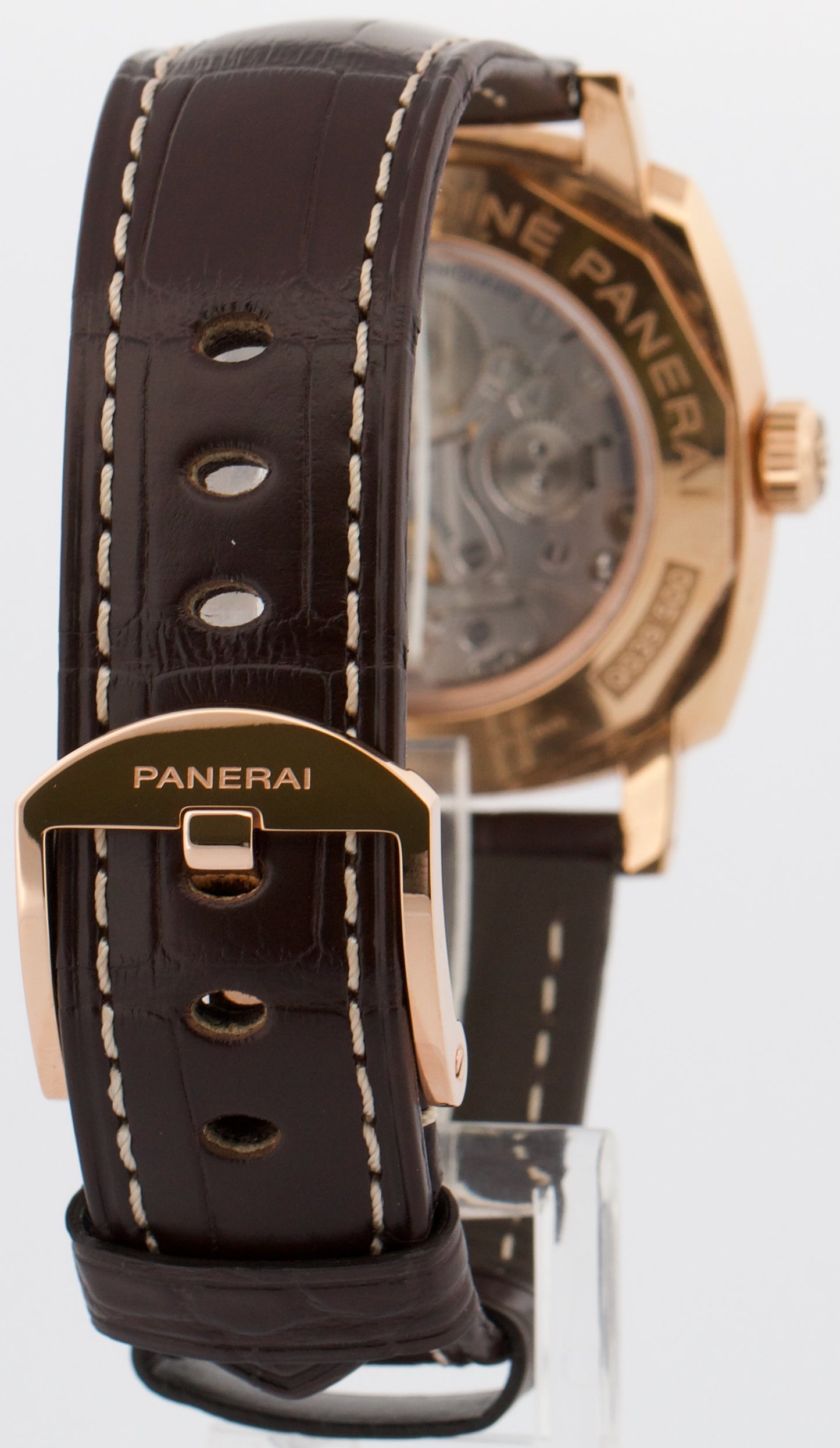2015 PAPERS Panerai Radiomir 18K Rose Gold PAM00513 42mm Manual Watch PAM513 BOX