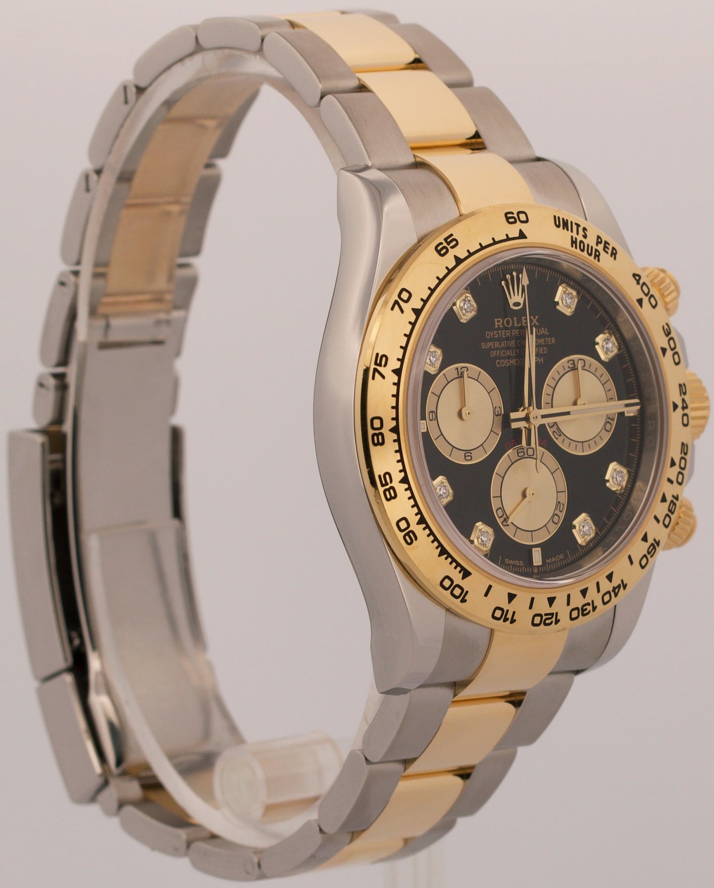 2025 PAPERS Rolex Daytona FACTORY BLACK DIAMOND 18K Gold Steel 40mm 126503 BOX