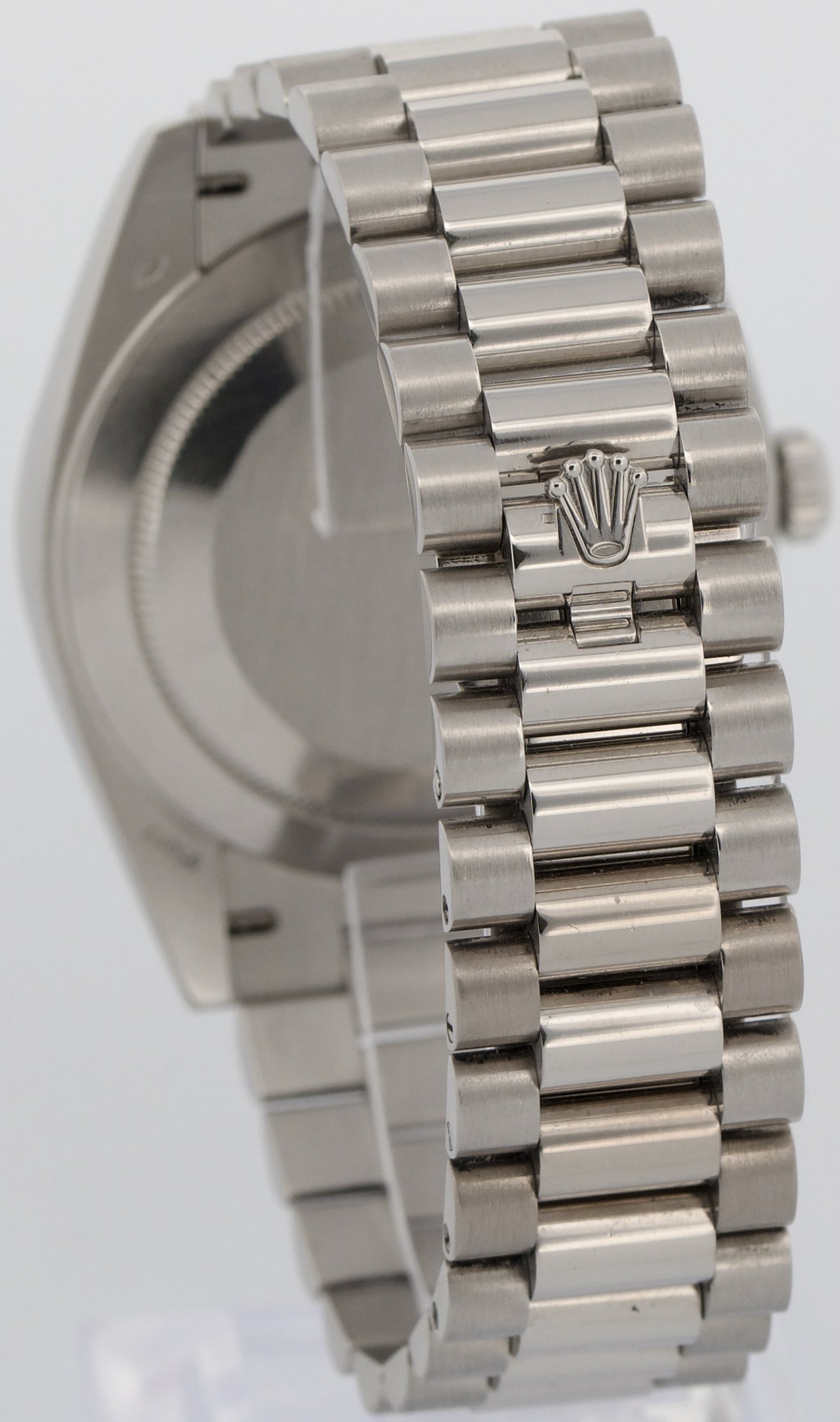 Rolex Day-Date President 40mm 950 Platinum GLACIER BLUE MOTIF Smooth 228206 BOX