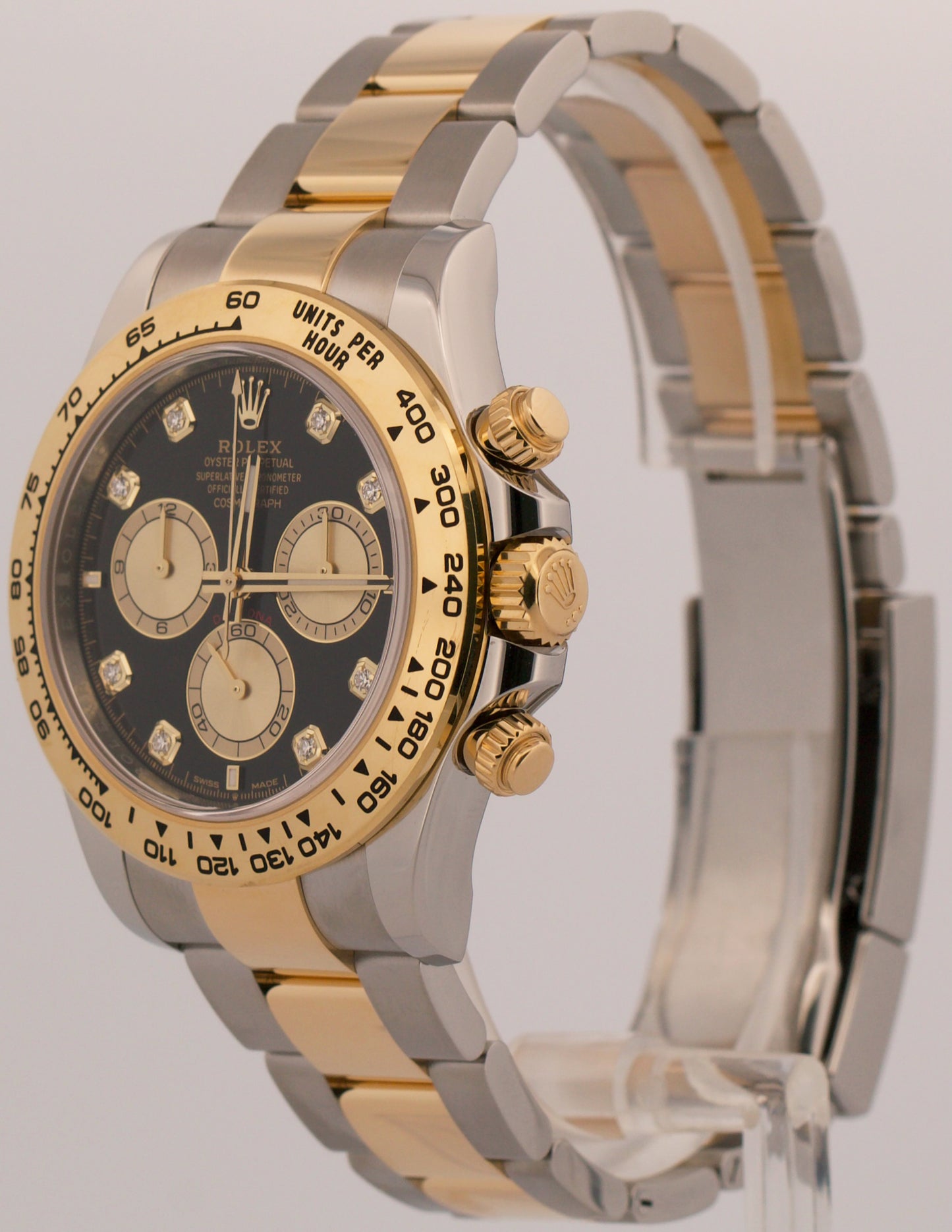 2025 PAPERS Rolex Daytona FACTORY BLACK DIAMOND 18K Gold Steel 40mm 126503 BOX