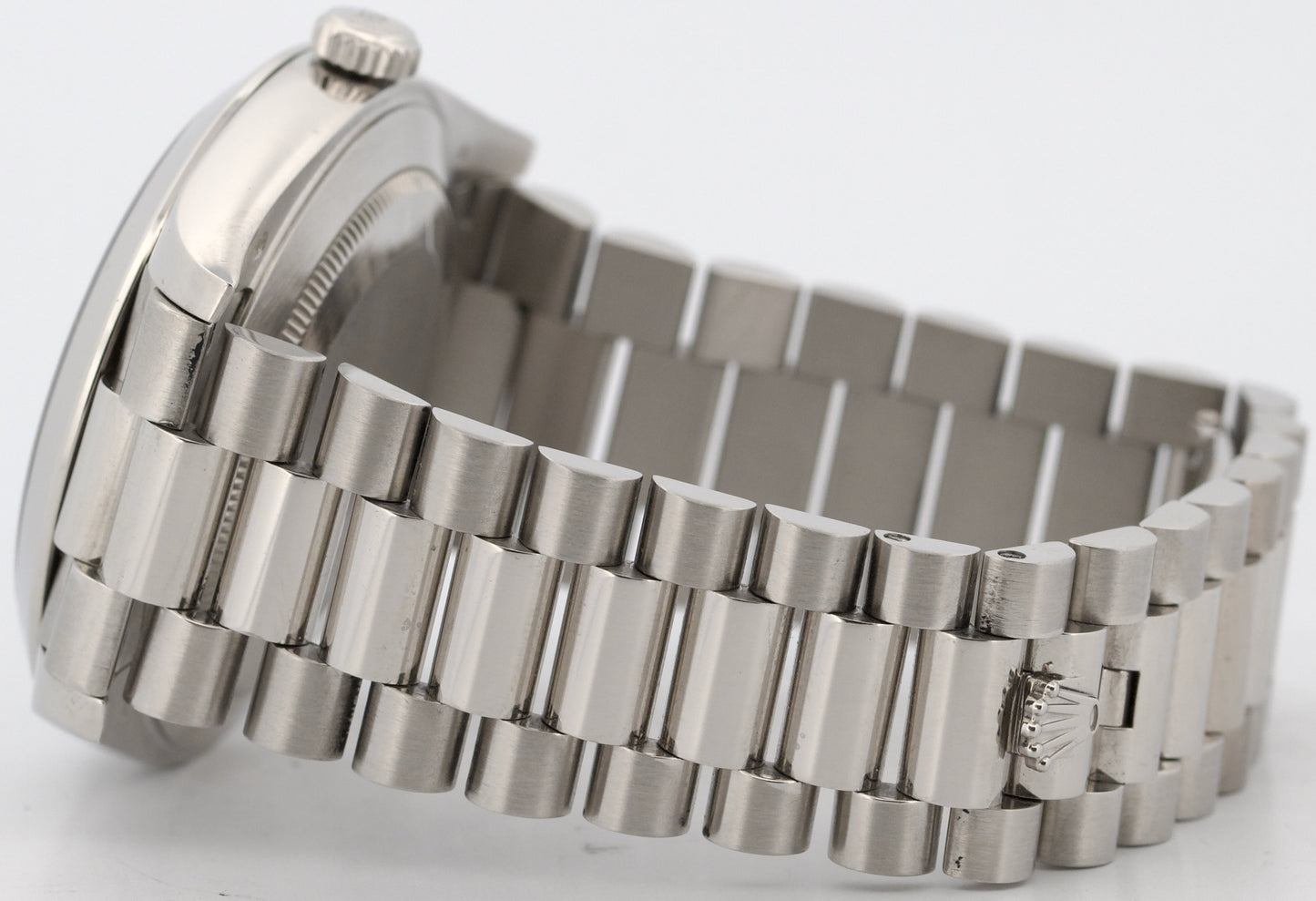 Rolex Day-Date President 40mm 950 Platinum GLACIER BLUE MOTIF Smooth 228206 BOX