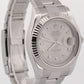 Rolex DateJust II SILVER DIAMOND Stainless Steel 41mm 116334 18K Fluted OYSTER