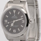 Rolex Explorer I BLACK 36mm 3-6-9 Stainless Steel Automatic Oyster Watch 14270