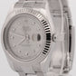 Rolex DateJust II SILVER DIAMOND Stainless Steel 41mm 116334 18K Fluted OYSTER