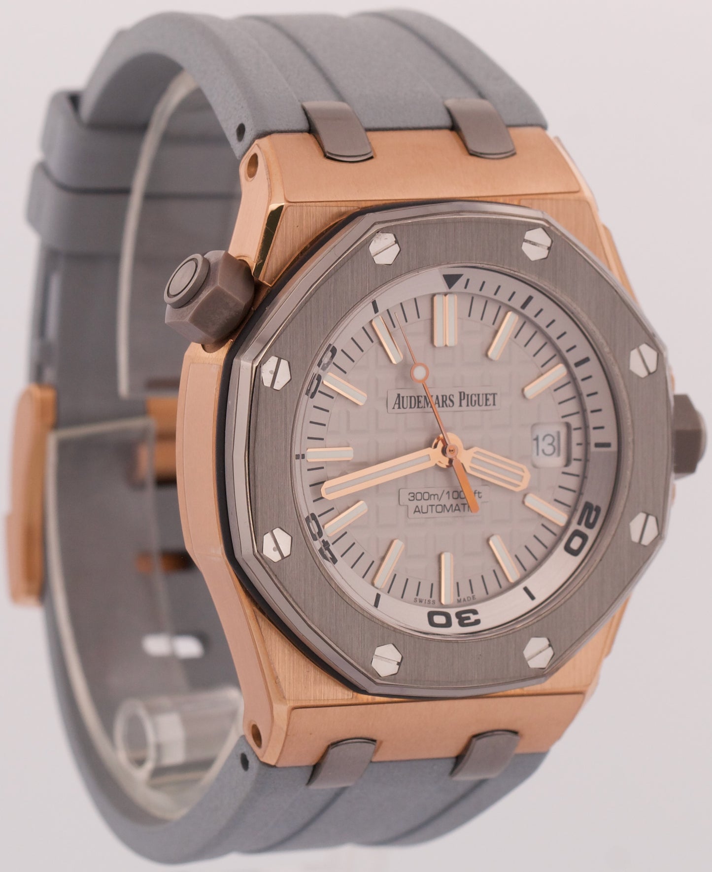 PAPERS Audemars Piguet Royal Oak Offshore Diver JAPAN 18K Titanium 15711OI BOX