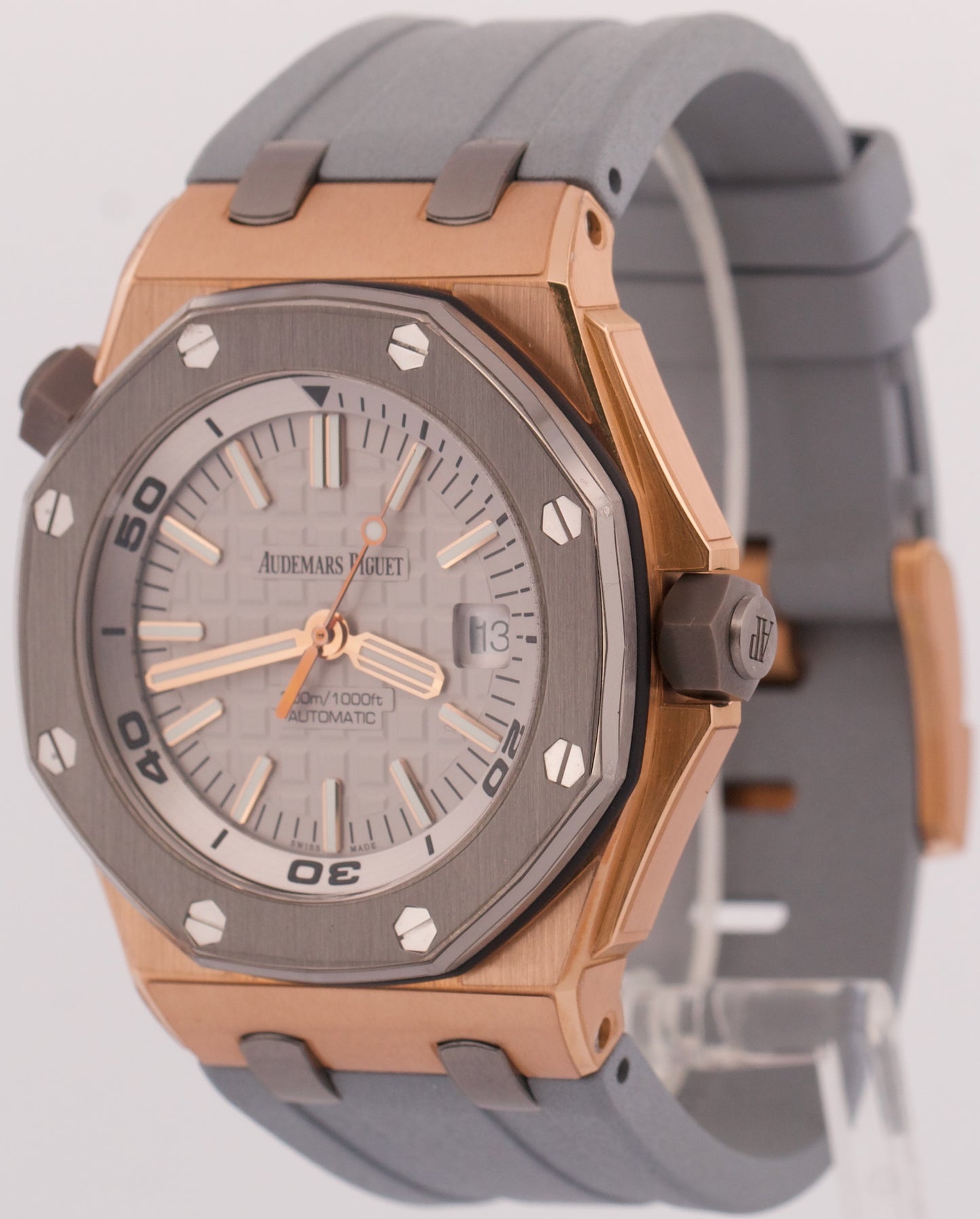 PAPERS Audemars Piguet Royal Oak Offshore Diver JAPAN 18K Titanium 15711OI BOX