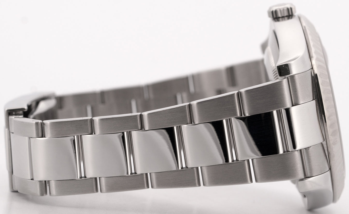 Rolex DateJust II SILVER DIAMOND Stainless Steel 41mm 116334 18K Fluted OYSTER