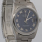 Rolex DateJust 36mm BLUE ROMAN Smooth Stainless Steel OYSTER Watch 16200