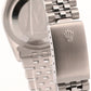 Rolex DateJust SILVER LINEN 36mm Stainless Steel 18K White Gold JUBILEE 16234