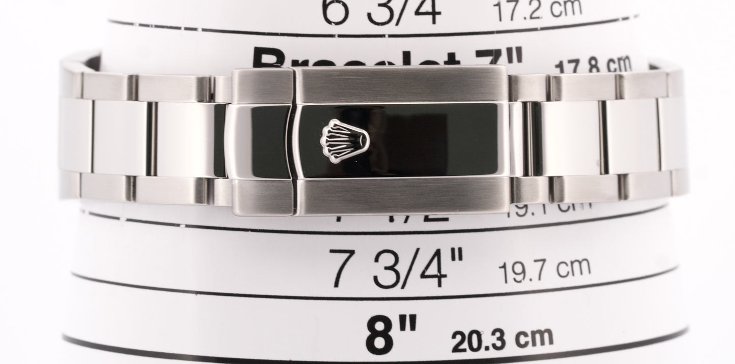 Rolex DateJust II SILVER DIAMOND Stainless Steel 41mm 116334 18K Fluted OYSTER