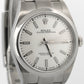 PAPERS Rolex Oyster Perpetual 39mm WHITE Stainless Steel Oyster 114300 Watch BOX