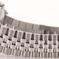 Rolex DateJust SILVER LINEN 36mm Stainless Steel 18K White Gold JUBILEE 16234