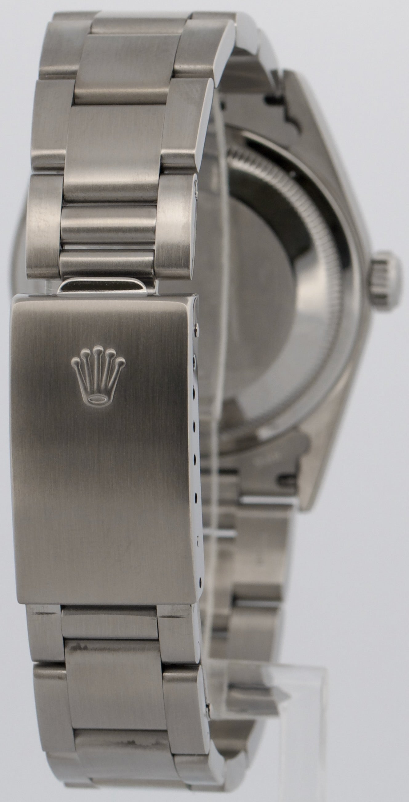 Rolex DateJust 36mm BLUE ROMAN Smooth Stainless Steel OYSTER Watch 16200