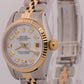VINTAGE 1984 Ladies Rolex DateJust 26mm MOP DIAMOND 18K Gold Steel JUBILEE 69173
