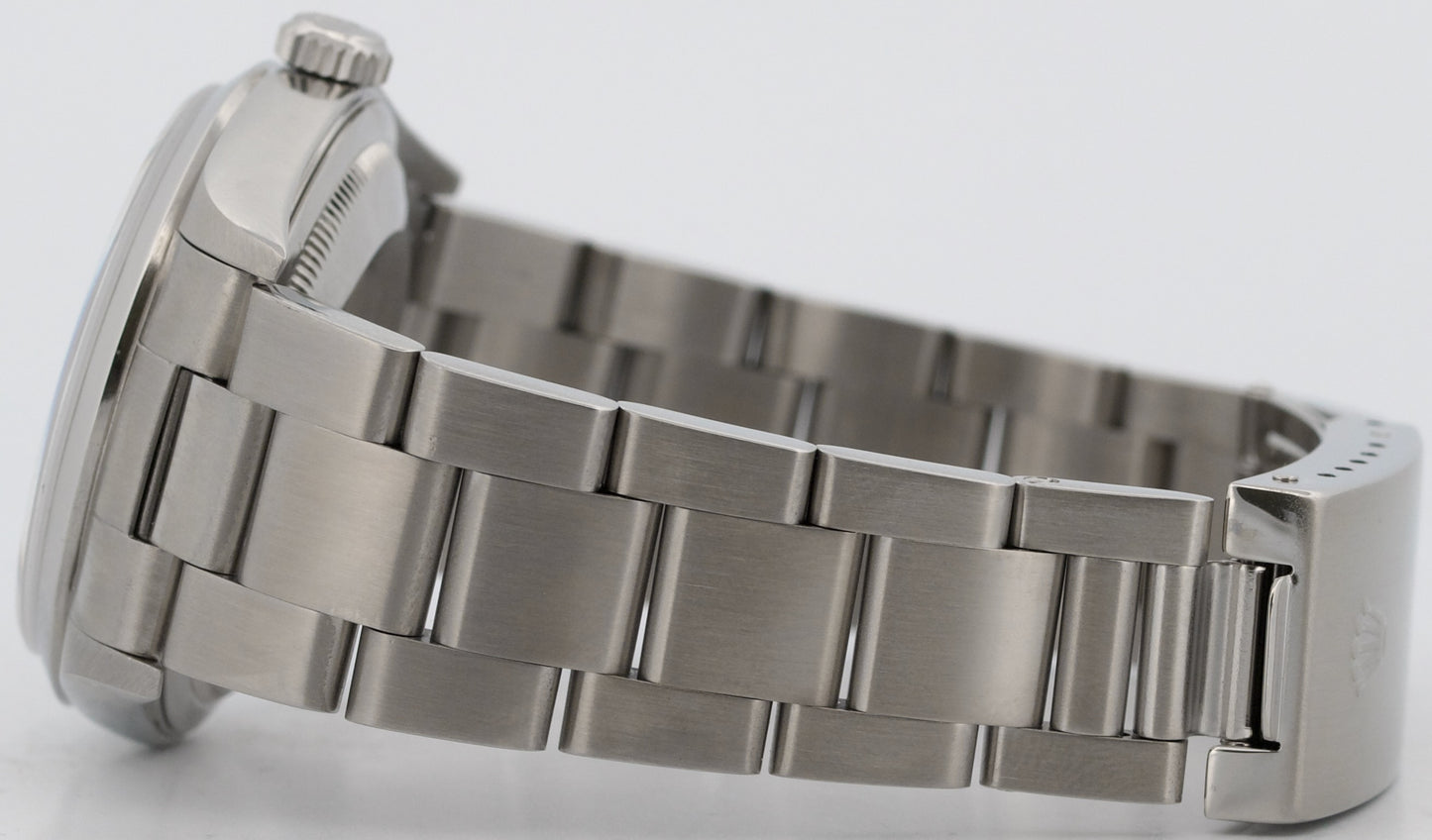 Rolex DateJust 36mm BLUE ROMAN Smooth Stainless Steel OYSTER Watch 16200