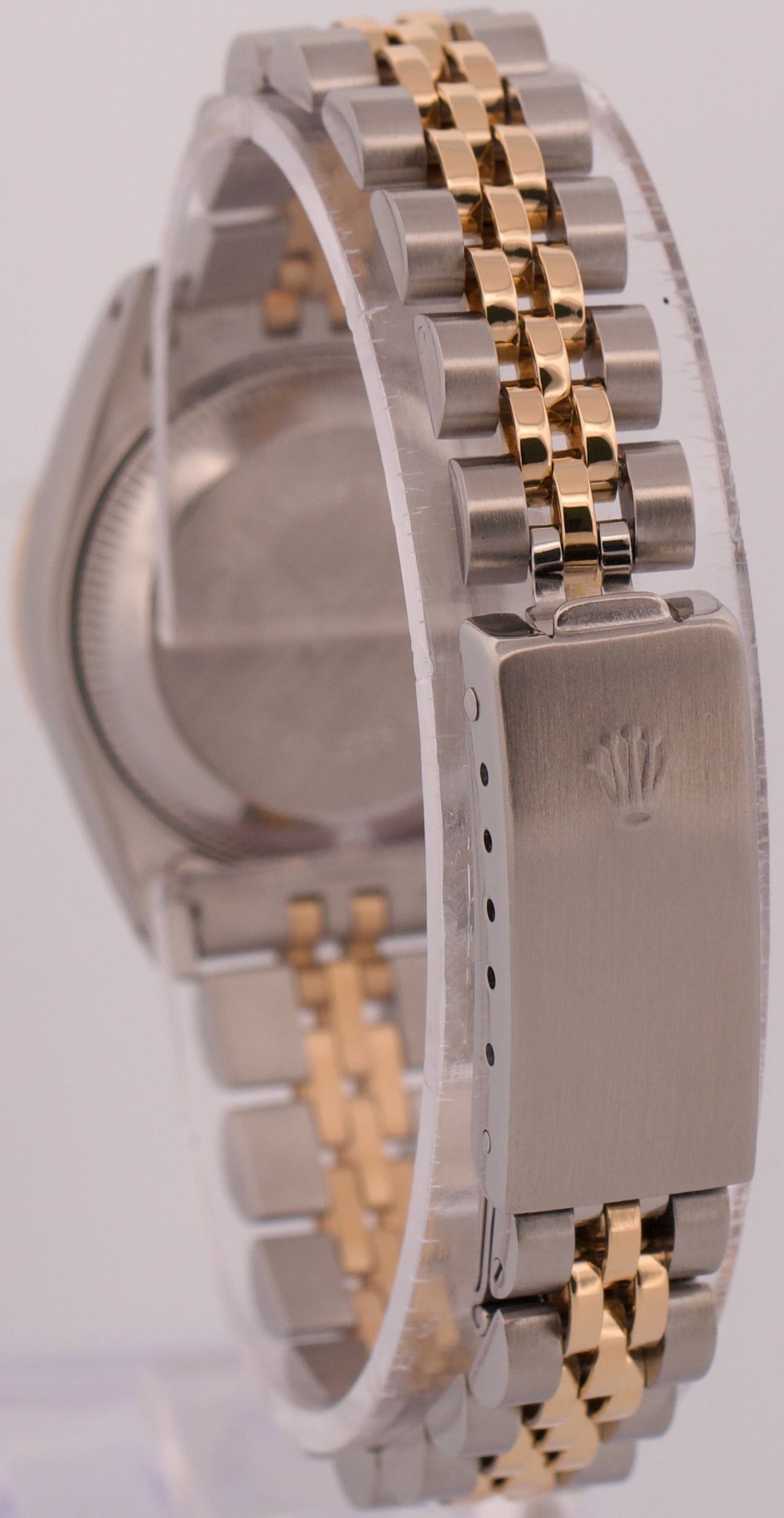 VINTAGE 1984 Ladies Rolex DateJust 26mm MOP DIAMOND 18K Gold Steel JUBILEE 69173
