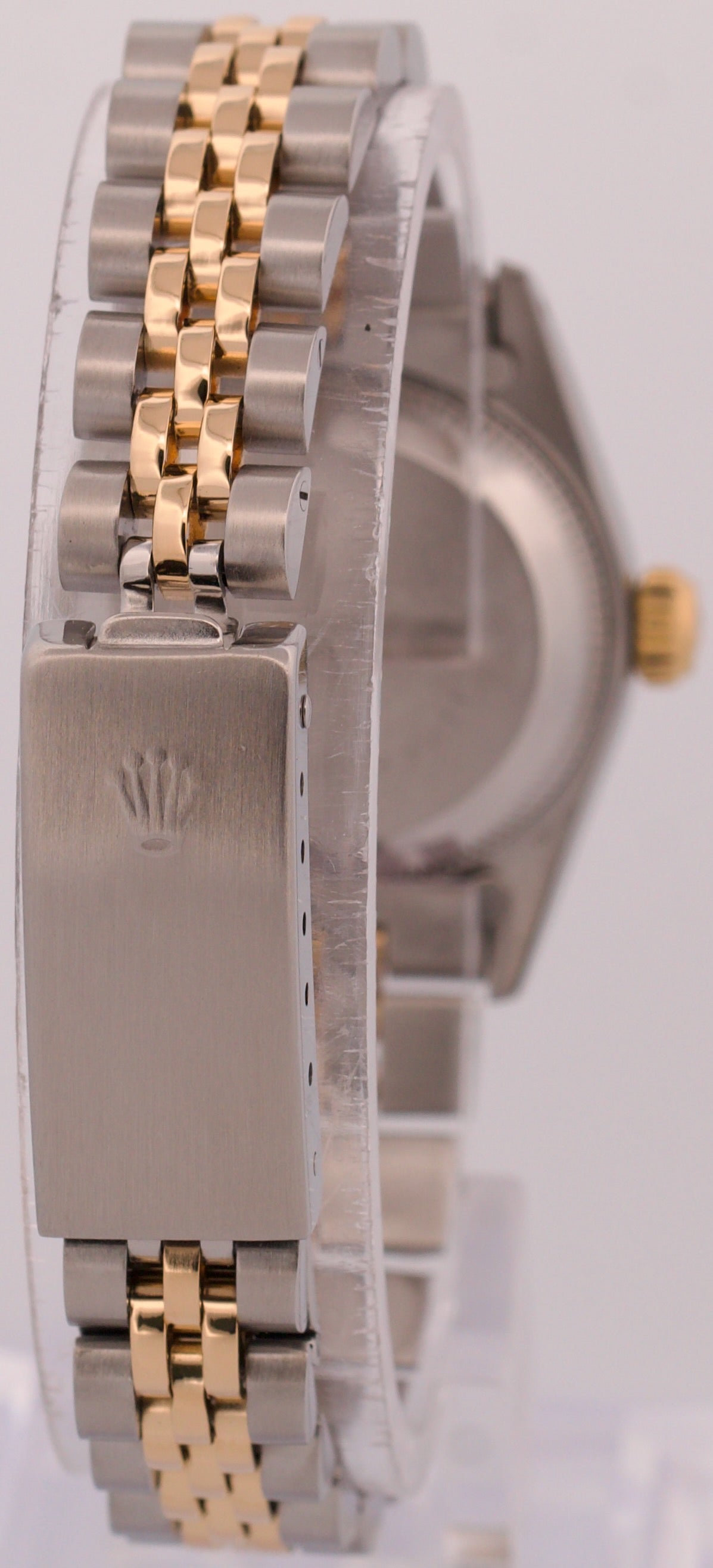 VINTAGE 1984 Ladies Rolex DateJust 26mm MOP DIAMOND 18K Gold Steel JUBILEE 69173