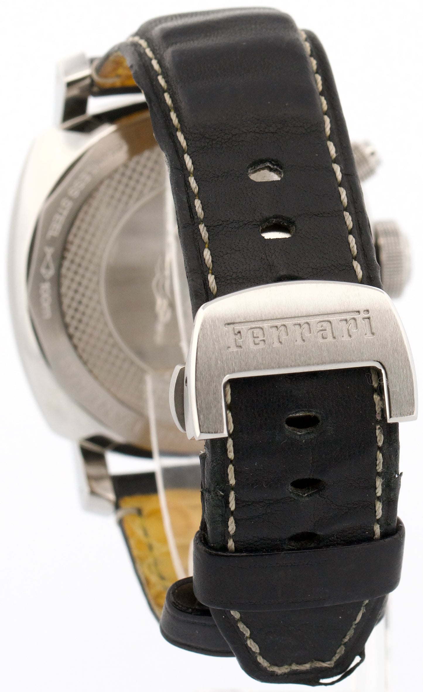 Panerai Ferrari Chronograph Granturismo YELLOW Stainless Leather 45mm FER00011