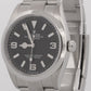 2025 PAPERS Rolex Explorer I BLACK 36mm Stainless Steel 3-6-9 Watch 124270 BOX