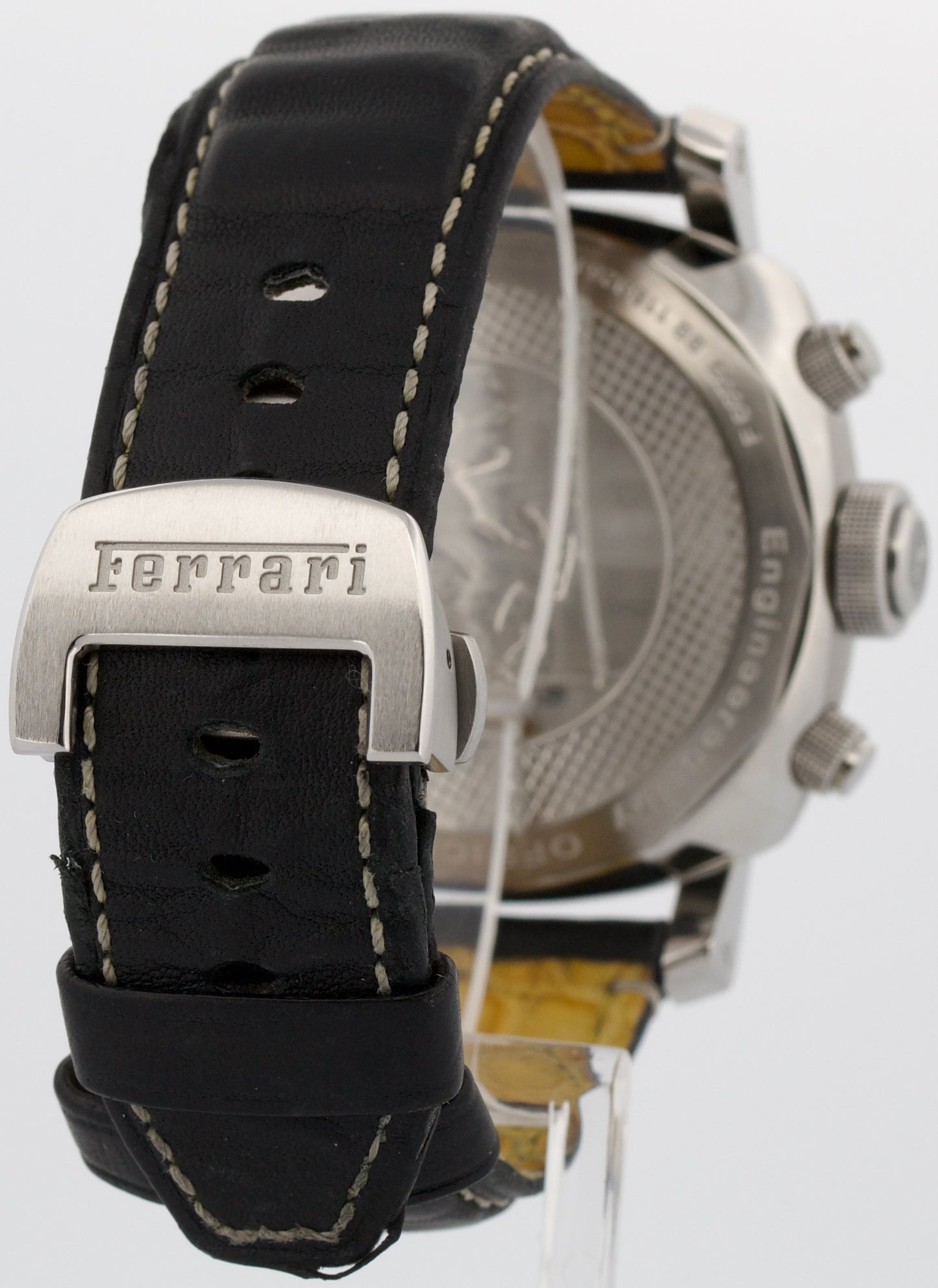 Panerai Ferrari Chronograph Granturismo YELLOW Stainless Leather 45mm FER00011
