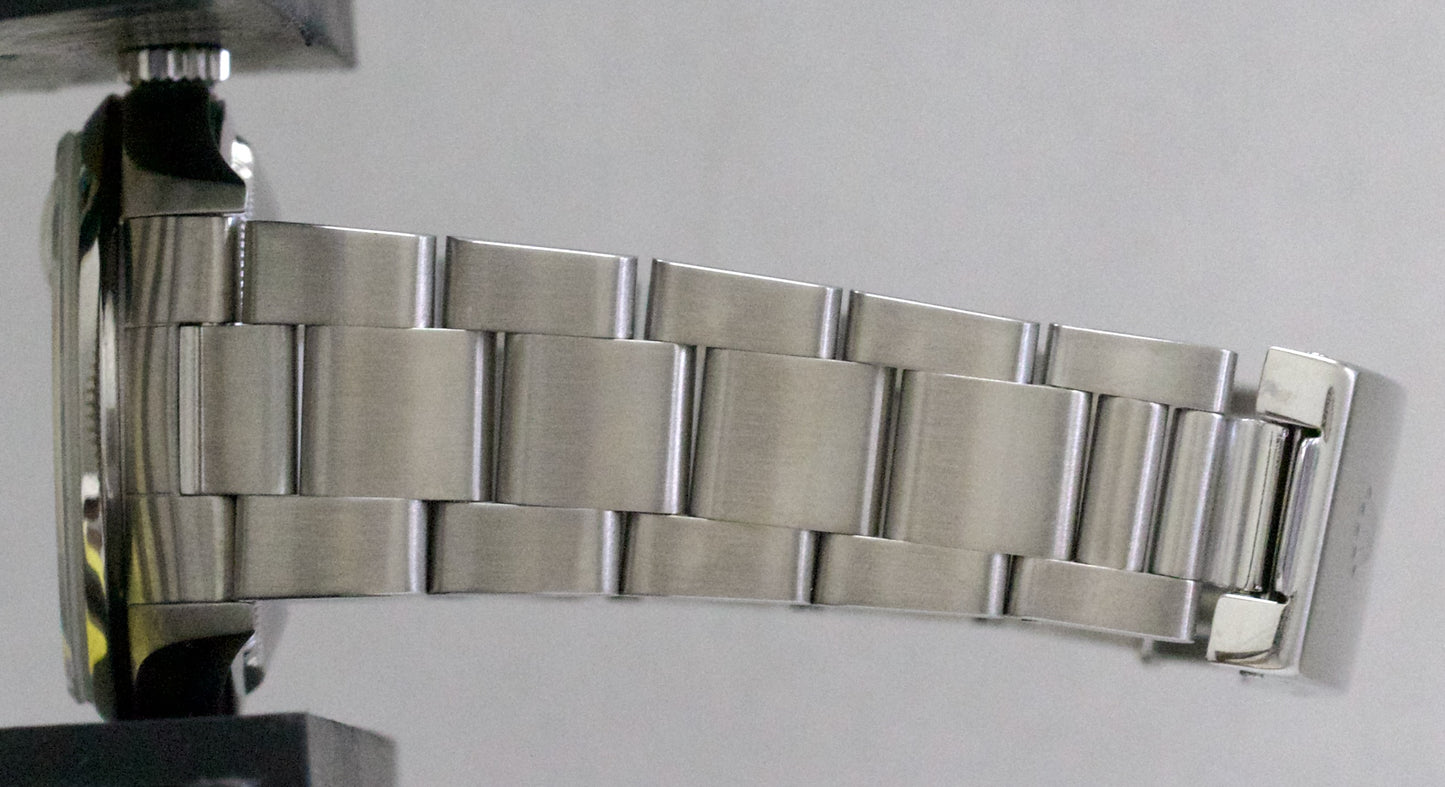 Rolex DateJust 36mm BLUE ROMAN Smooth Stainless Steel OYSTER Watch 16200