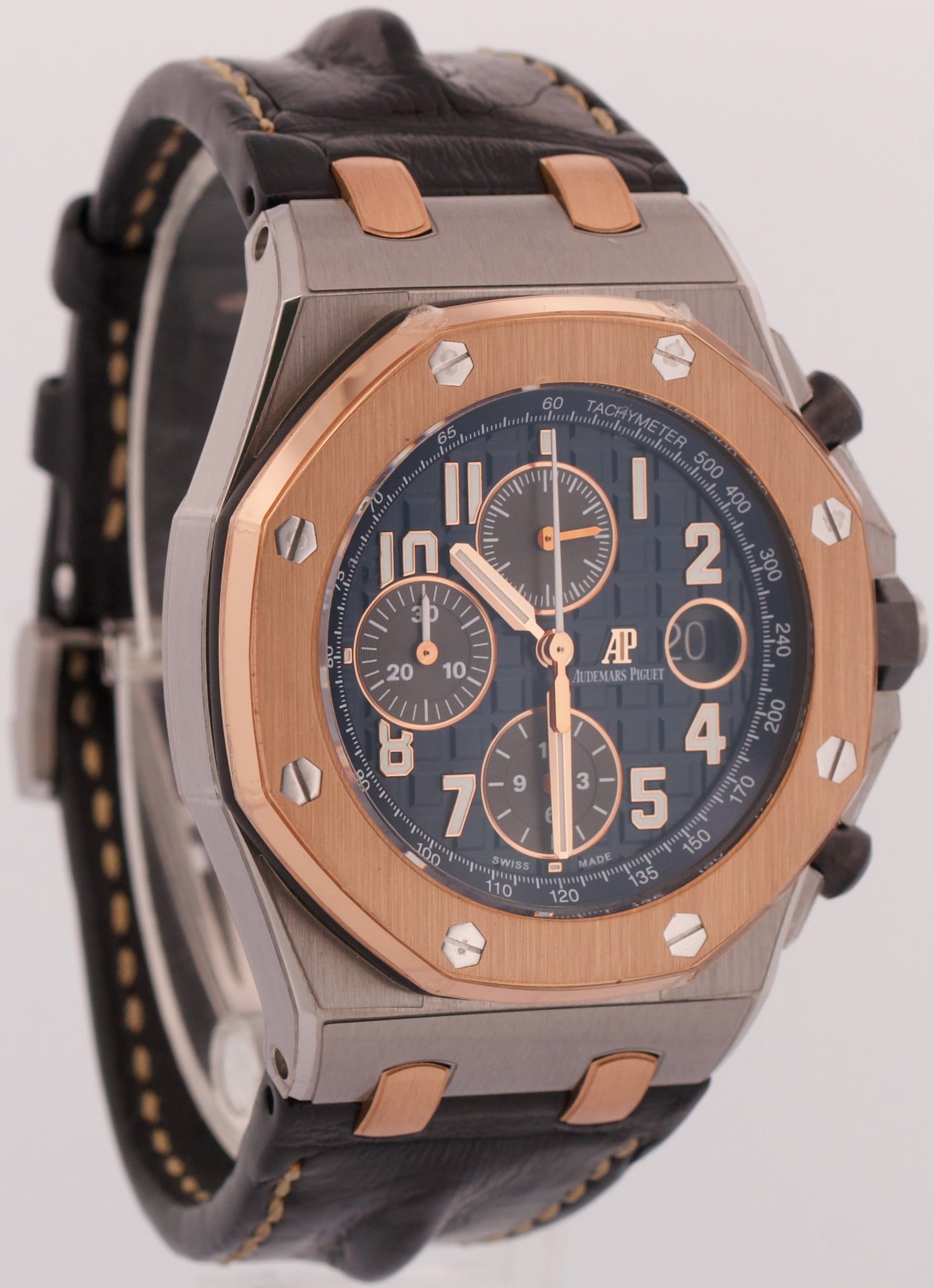 PAPERS Audemars Piguet Royal Oak Offshore 18K BLUE Bucherer 42mm 26471SR BOX