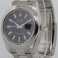 Rolex DateJust II 41mm BLUE Stainless Steel Smooth Oyster Date Watch 116300