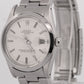 VINTAGE 1982 Rolex Oyster Perpetual Date SILVER 34mm Steel Oyster Watch 15000