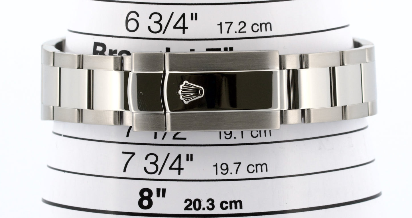 Rolex DateJust II 41mm BLUE Stainless Steel Smooth Oyster Date Watch 116300