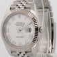 2021 PAPERS Rolex DateJust 41 WHITE ROMAN 18K Gold Steel JUBILEE 41mm 126334 BOX
