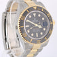 RSC Rolex Sea-Dweller Two-Tone 18k Gold Steel Black 43mm 126603 Watch BOX