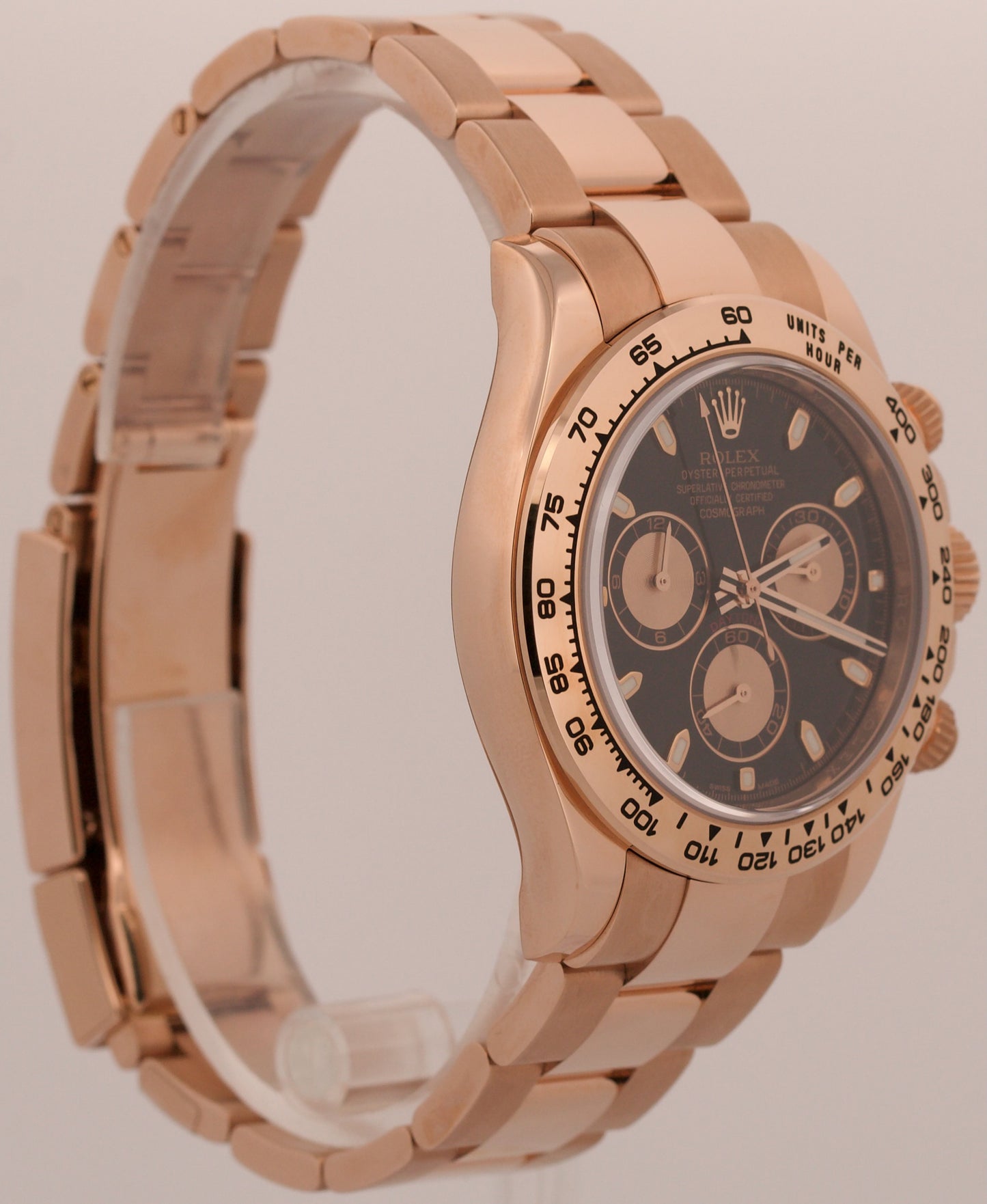 NOS 2011 PAPERS Rolex Daytona Cosmograph BLACK 40mm 18K Rose Gold 116505 BOX