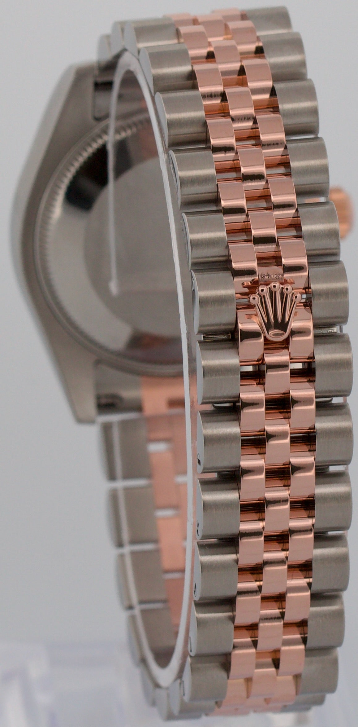 2016 PAPERS Rolex DateJust 31mm Pink SUNDUST DIAMOND 18K Gold JUBILEE 178271 BOX