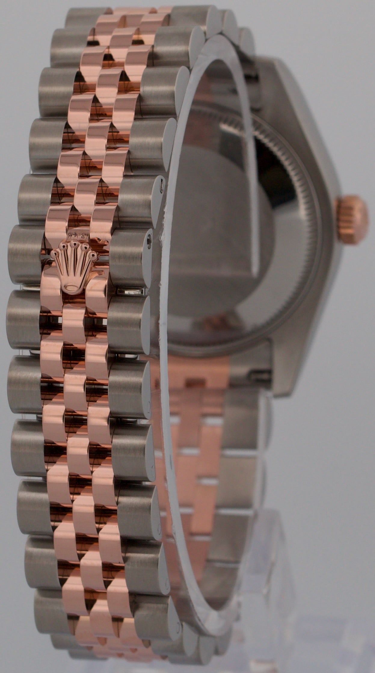 2016 PAPERS Rolex DateJust 31mm Pink SUNDUST DIAMOND 18K Gold JUBILEE 178271 BOX