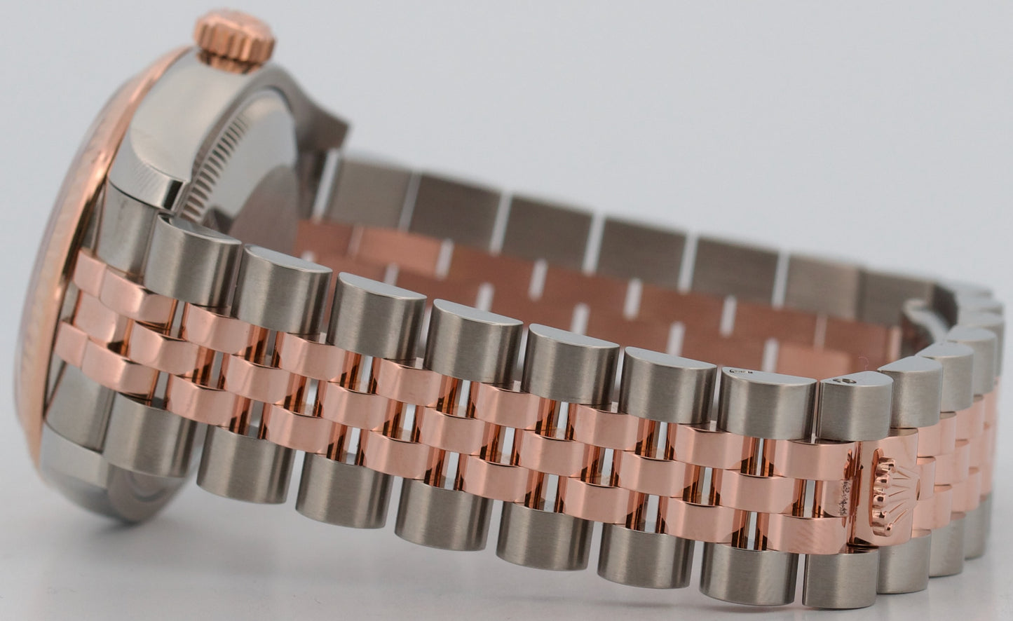 2016 PAPERS Rolex DateJust 31mm Pink SUNDUST DIAMOND 18K Gold JUBILEE 178271 BOX