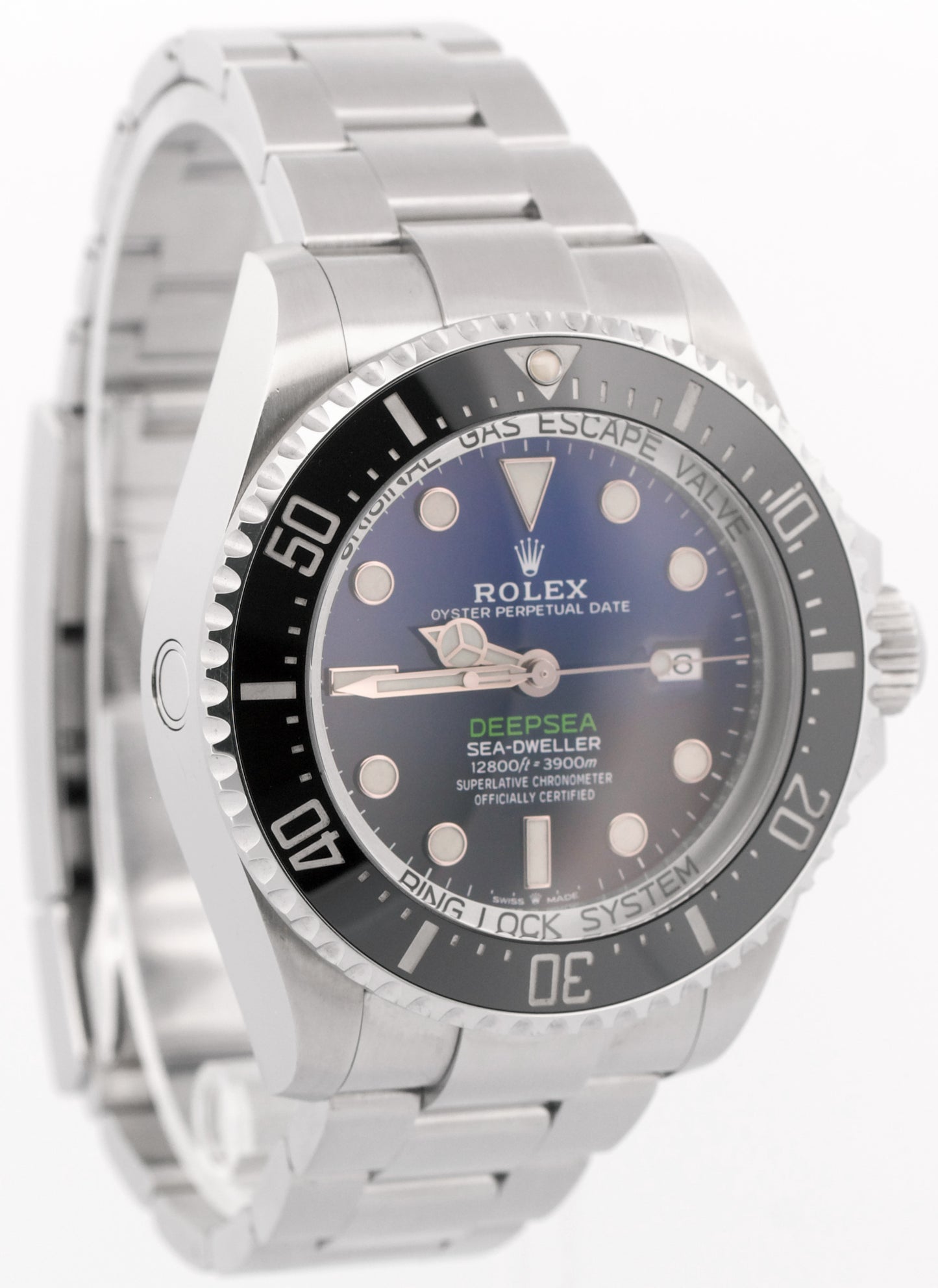 PAPERS Rolex Sea-Dweller Deepsea JAMES CAMERON Blue Black Steel 44mm 126660 BOX