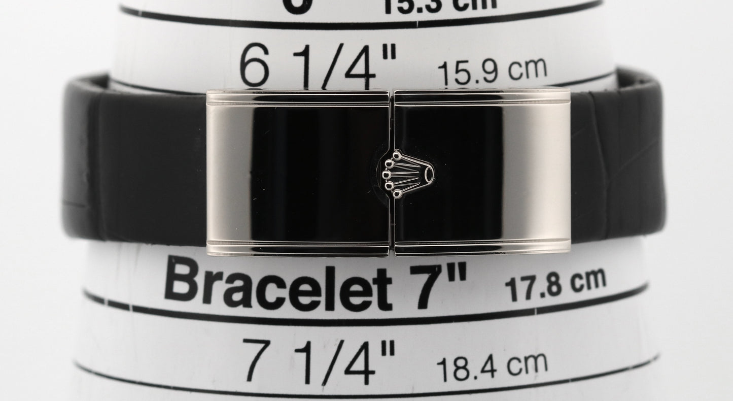 Rolex Cellini Prince 18K White Gold FACTORY PAVE DIAMOND 28mm Manual 5441/9