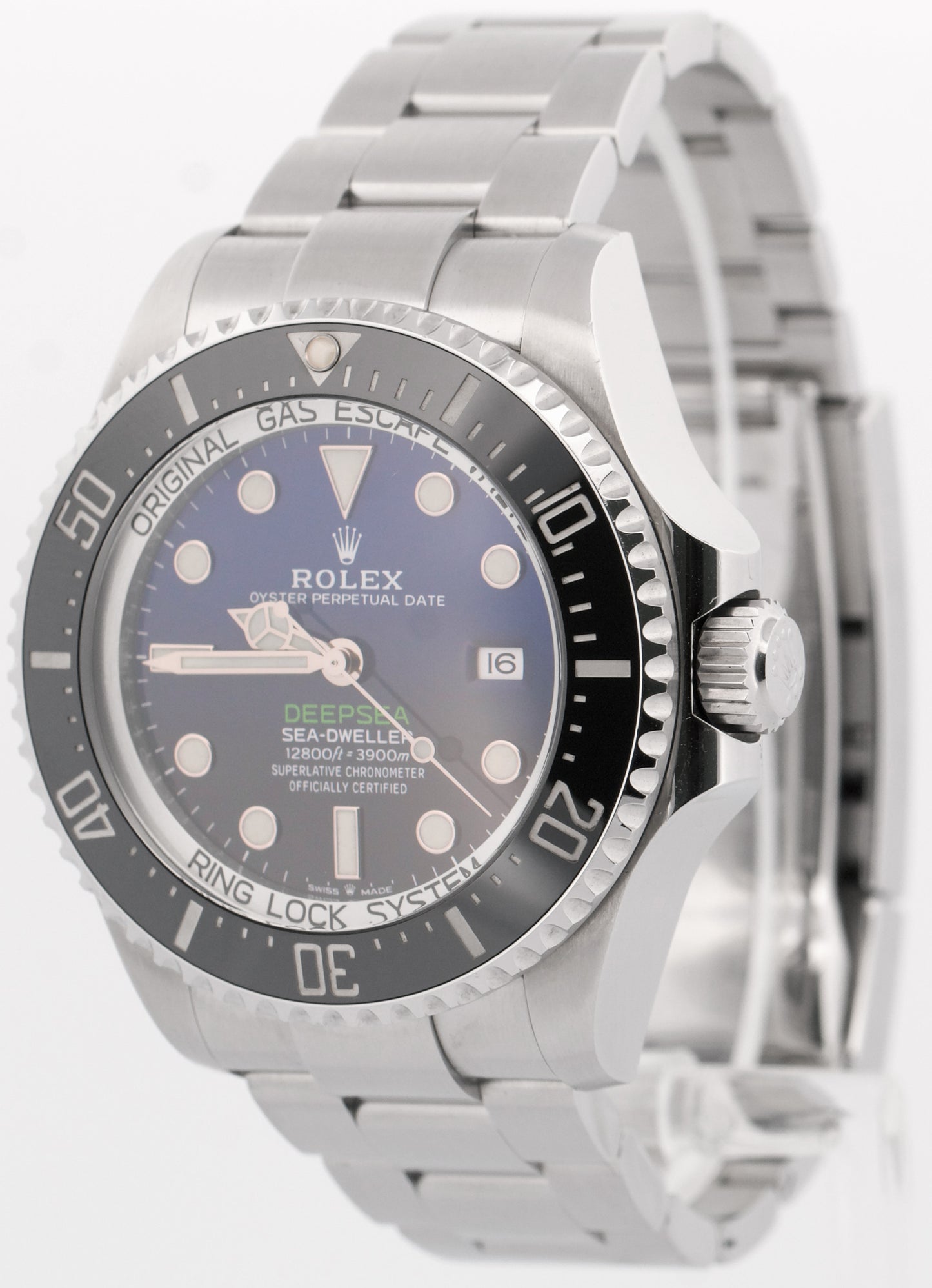 PAPERS Rolex Sea-Dweller Deepsea JAMES CAMERON Blue Black Steel 44mm 126660 BOX