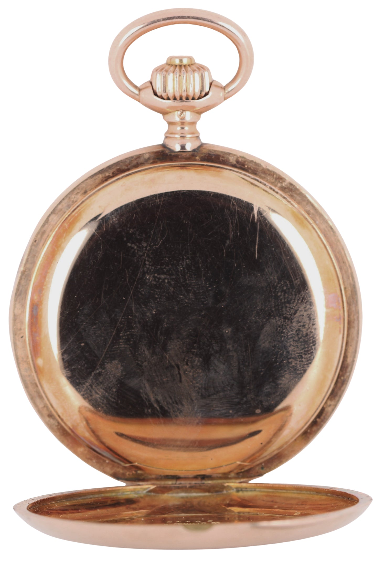 VINTAGE 1905 A. Lange & Sohne Glashutte DUF PAPER 14k Gold 52mm Pocket Watch BOX